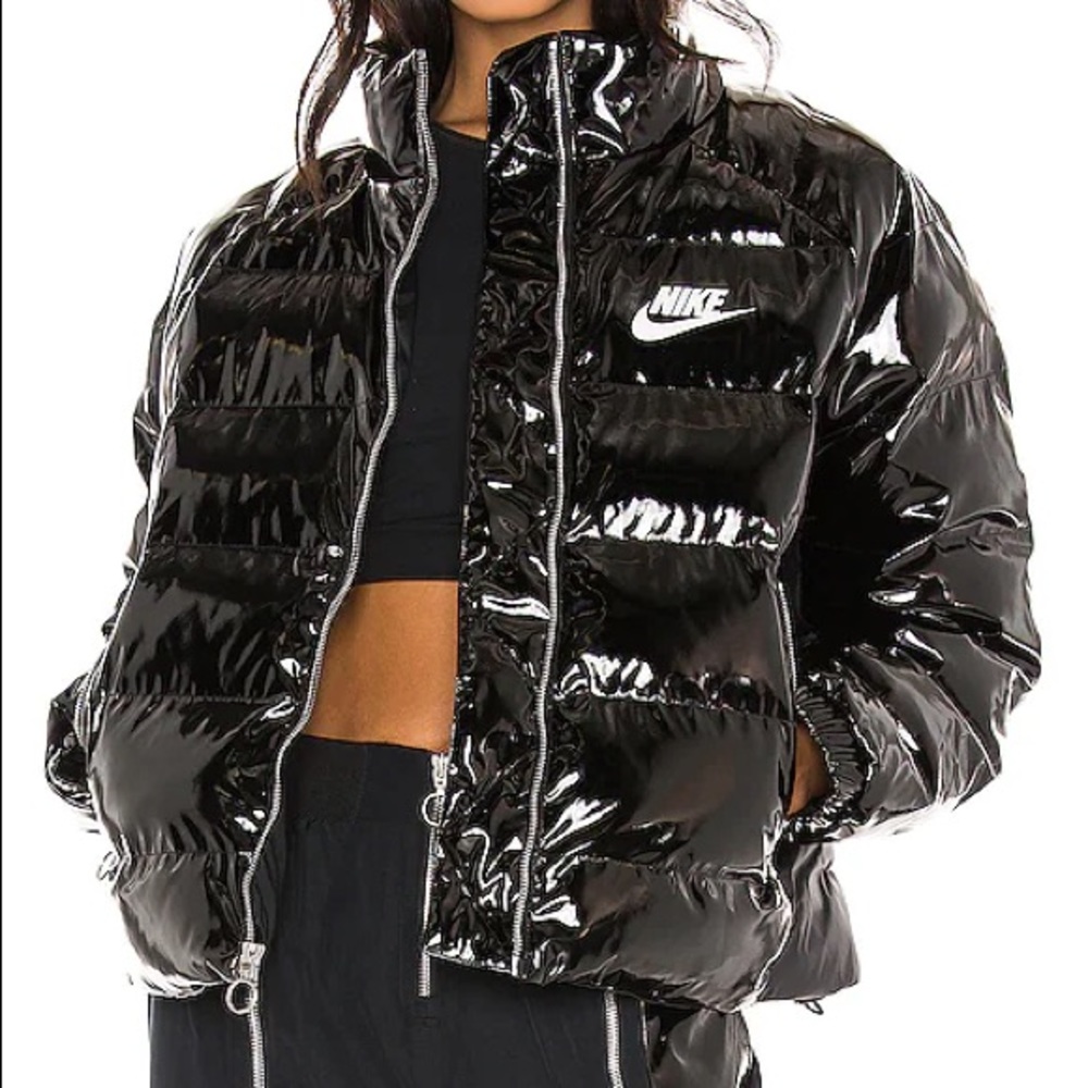 Nike Patent Puffer Jacket Bloggers Fave Sold Out ASOS